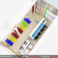 Thiết kế cửa hàng sửa chữa máy tính Viettop Care